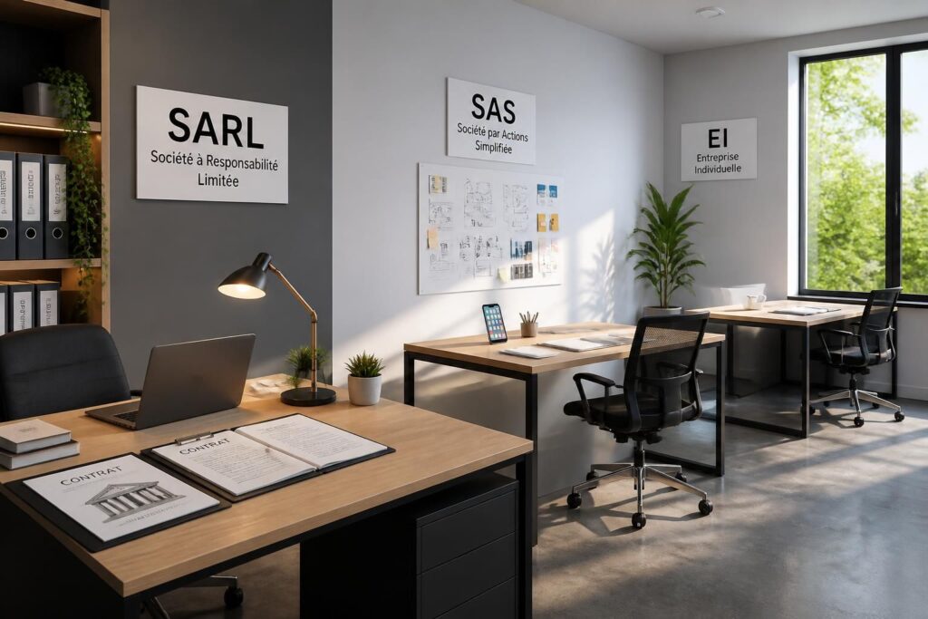 Statut juridique d’entreprise : SARL, SAS, EI — le comparatif