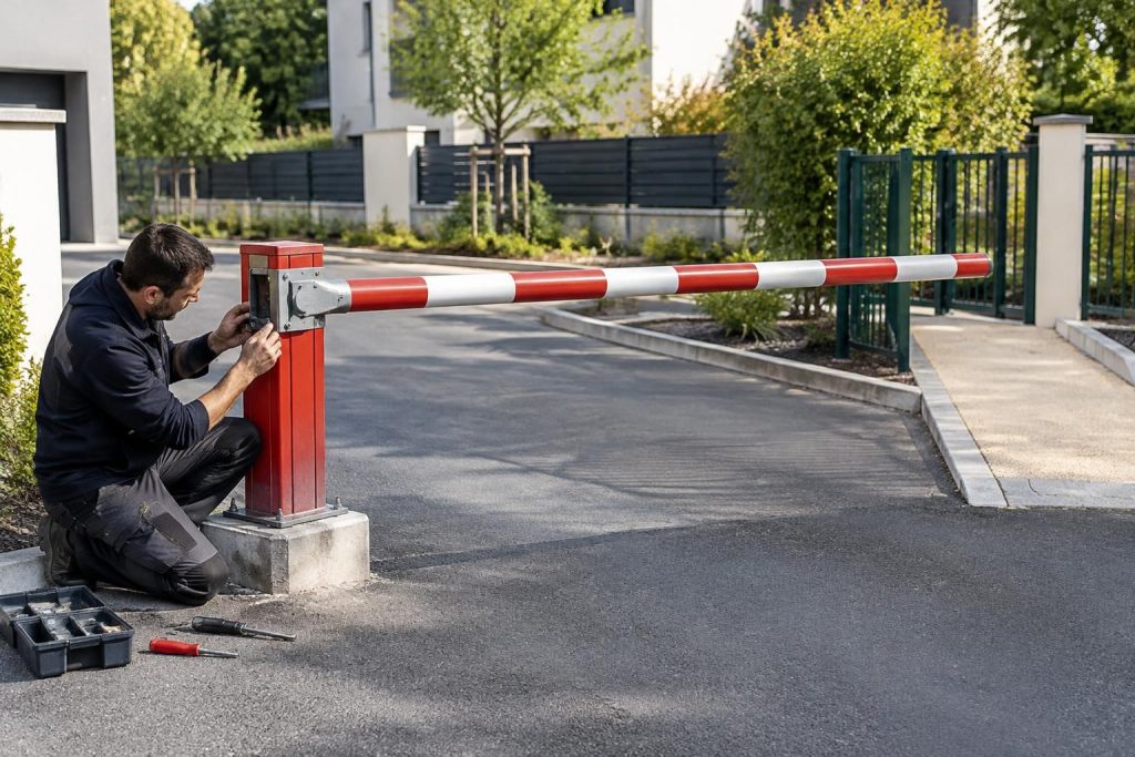Barrière pivotante manuelle : installation et avantages pour sécuriser l’entrée