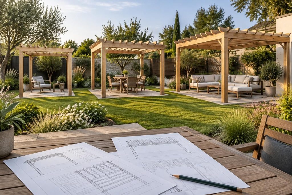 Plan pergola bois gratuit et adapté aux dimensions 3×4, 4×4 et 6×4